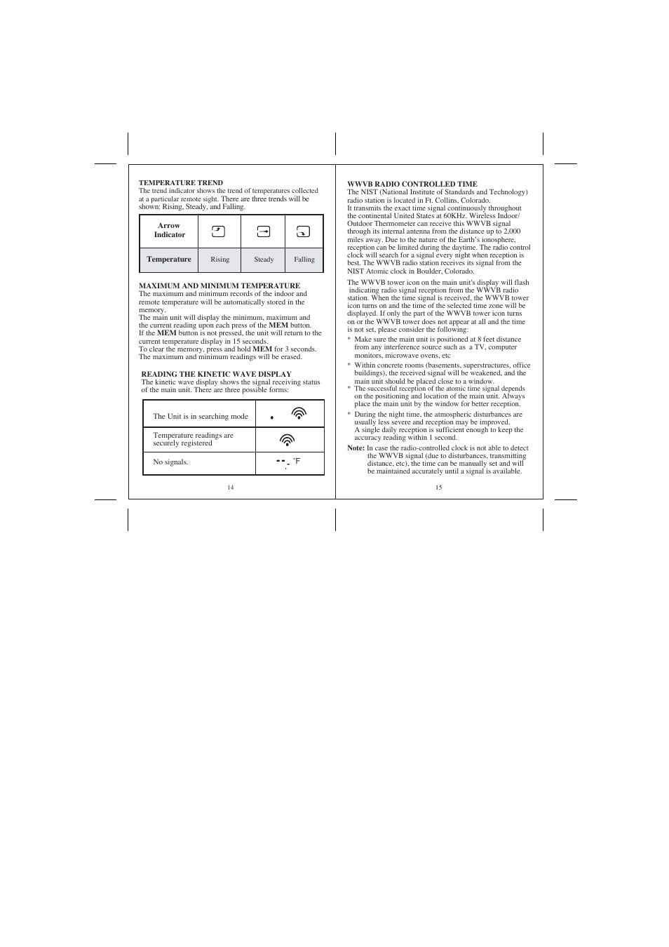 Honeywell TE218ELW User Manual | Page 8 / 11