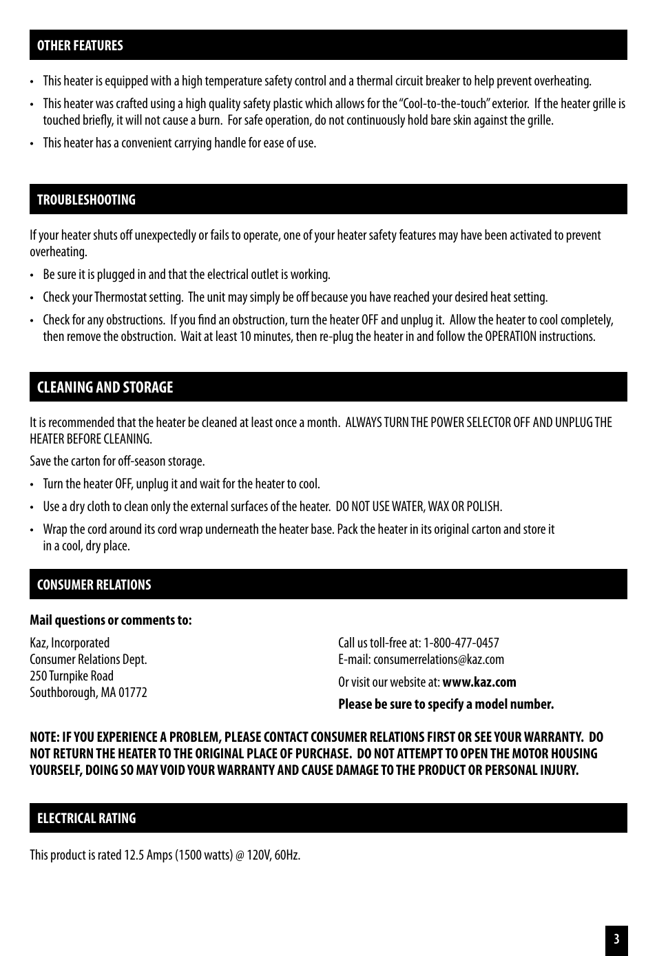 Honeywell ENERGY SMART HZ-7200 User Manual | Page 3 / 12