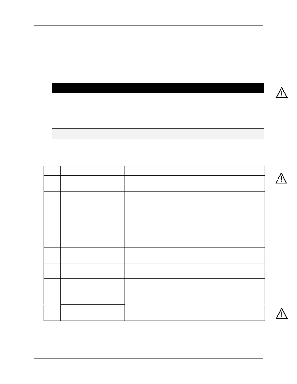 Warning | Honeywell 9782 Series User Manual | Page 115 / 148