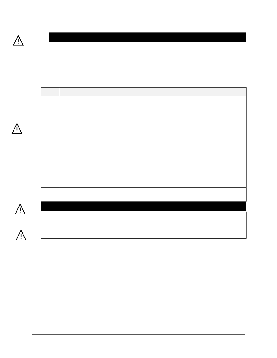 Warning | Honeywell 9782 Series User Manual | Page 90 / 148