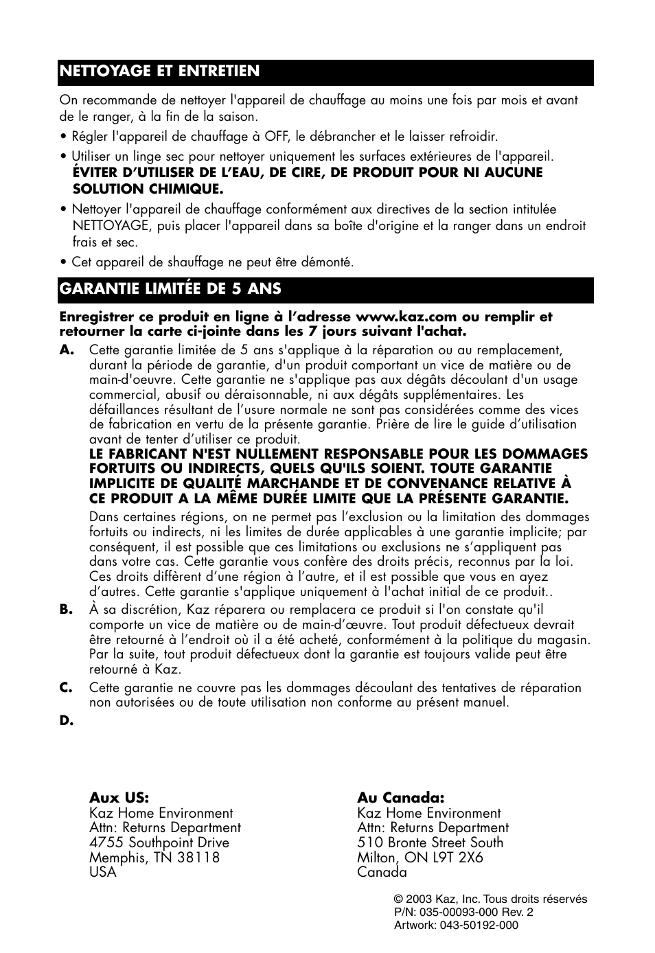 Honeywell HZ-2300 User Manual | Page 10 / 15