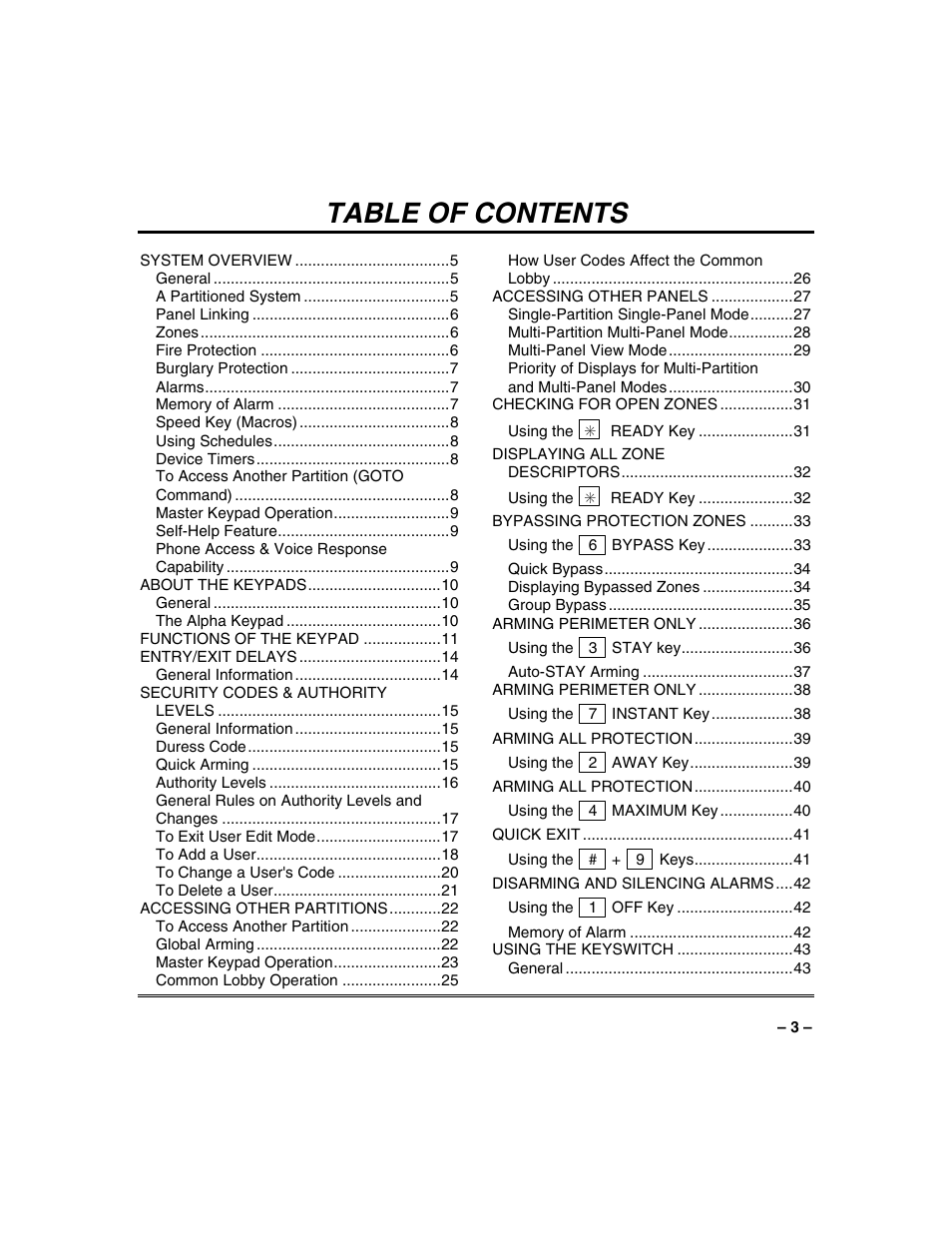 Honeywell VISTA-250BP User Manual | Page 3 / 80