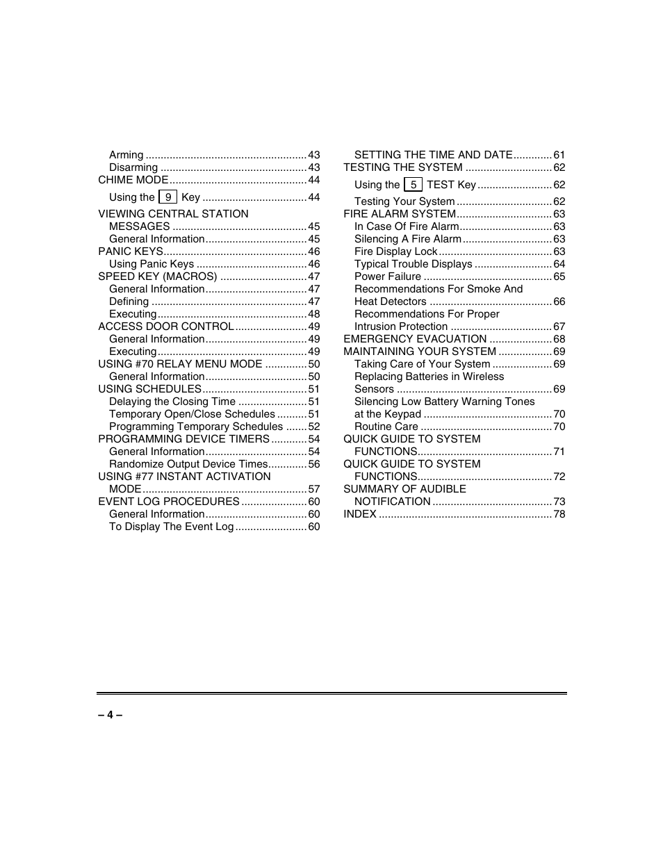 Honeywell VISTA-250BP User Manual | Page 4 / 80