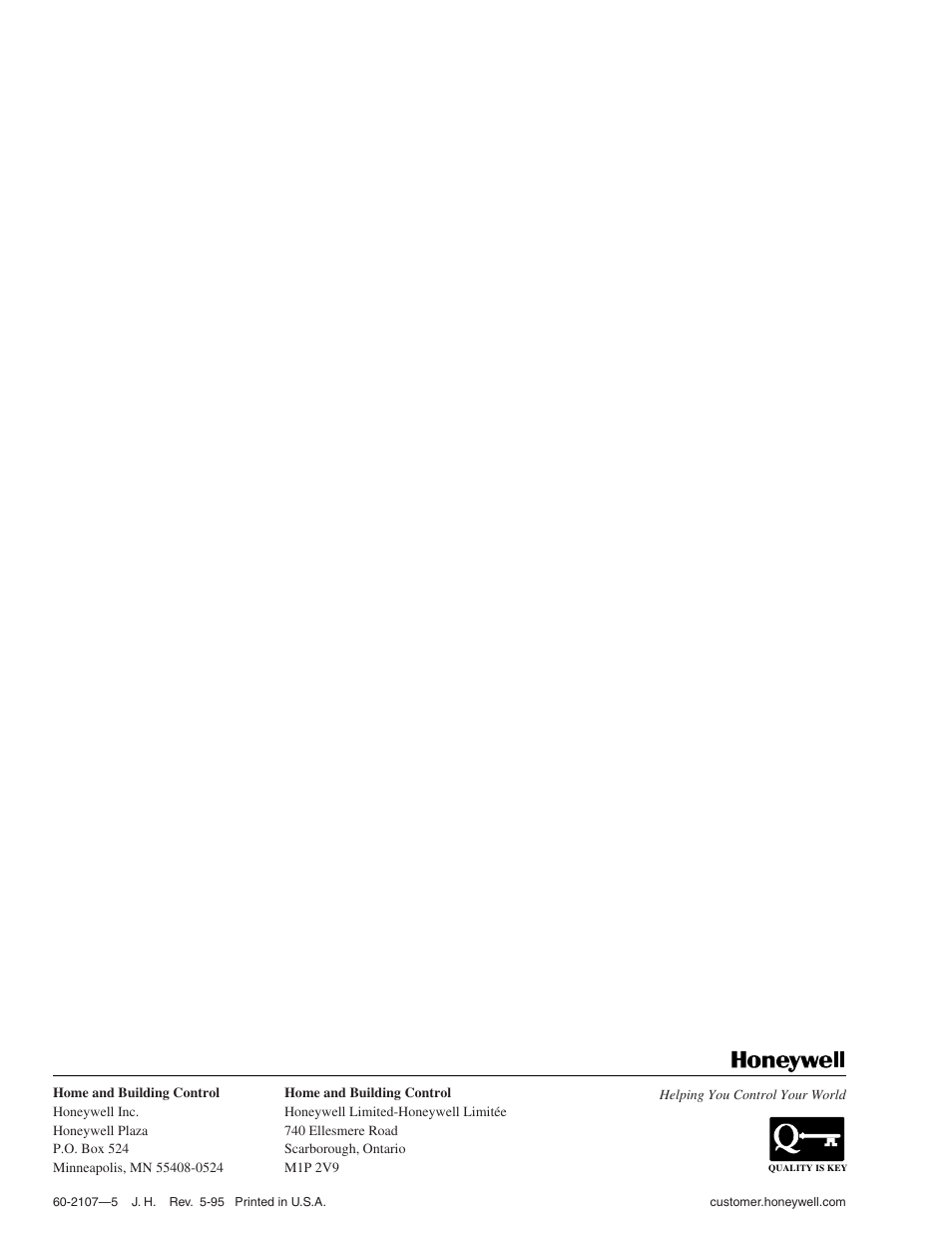 Honeywell L4031A User Manual | Page 12 / 12