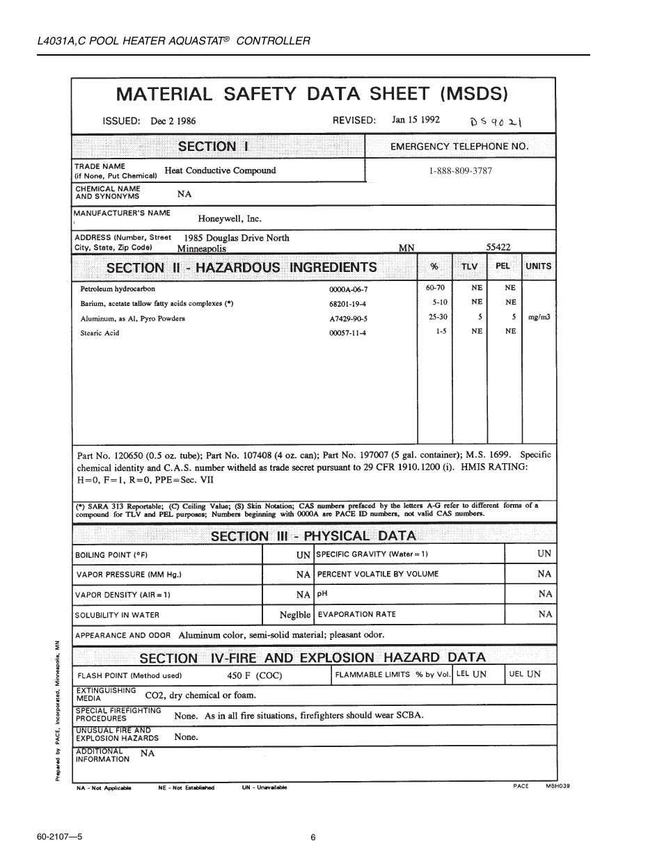 Honeywell L4031A User Manual | Page 6 / 12