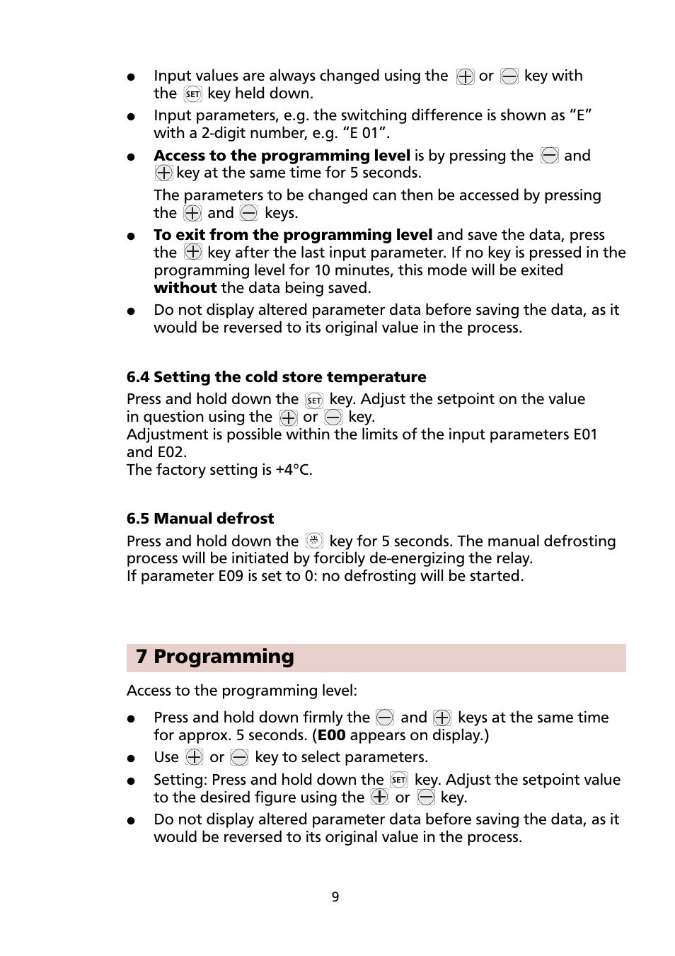 7 programming | Honeywell PCR-110 User Manual | Page 9 / 16