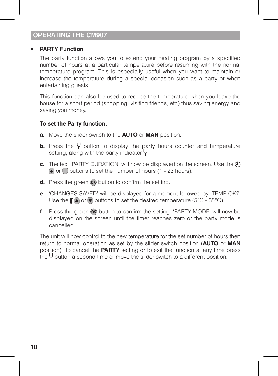 Honeywell CM907 User Manual | Page 10 / 18