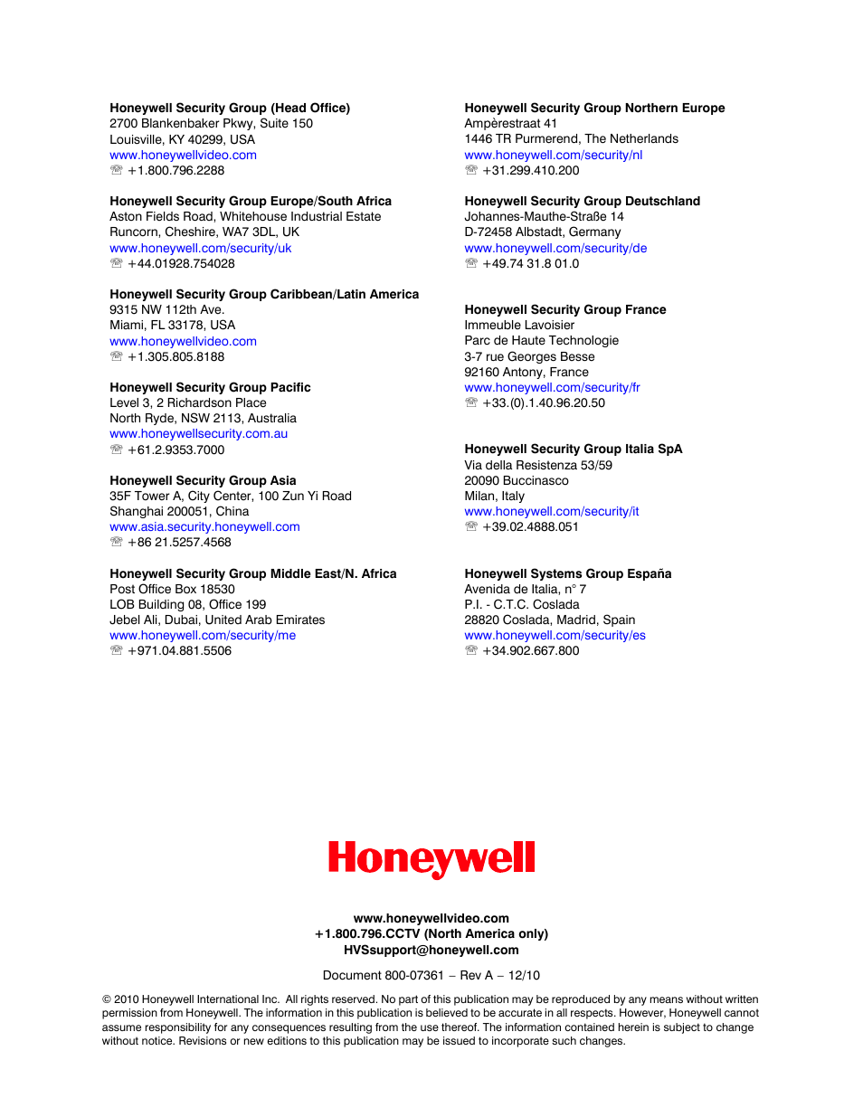 Honeywell EQUIP HD3MDIHX User Manual | Page 80 / 80