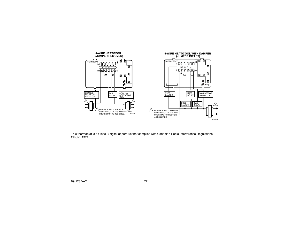 Notice | Honeywell CT3650 User Manual | Page 22 / 24