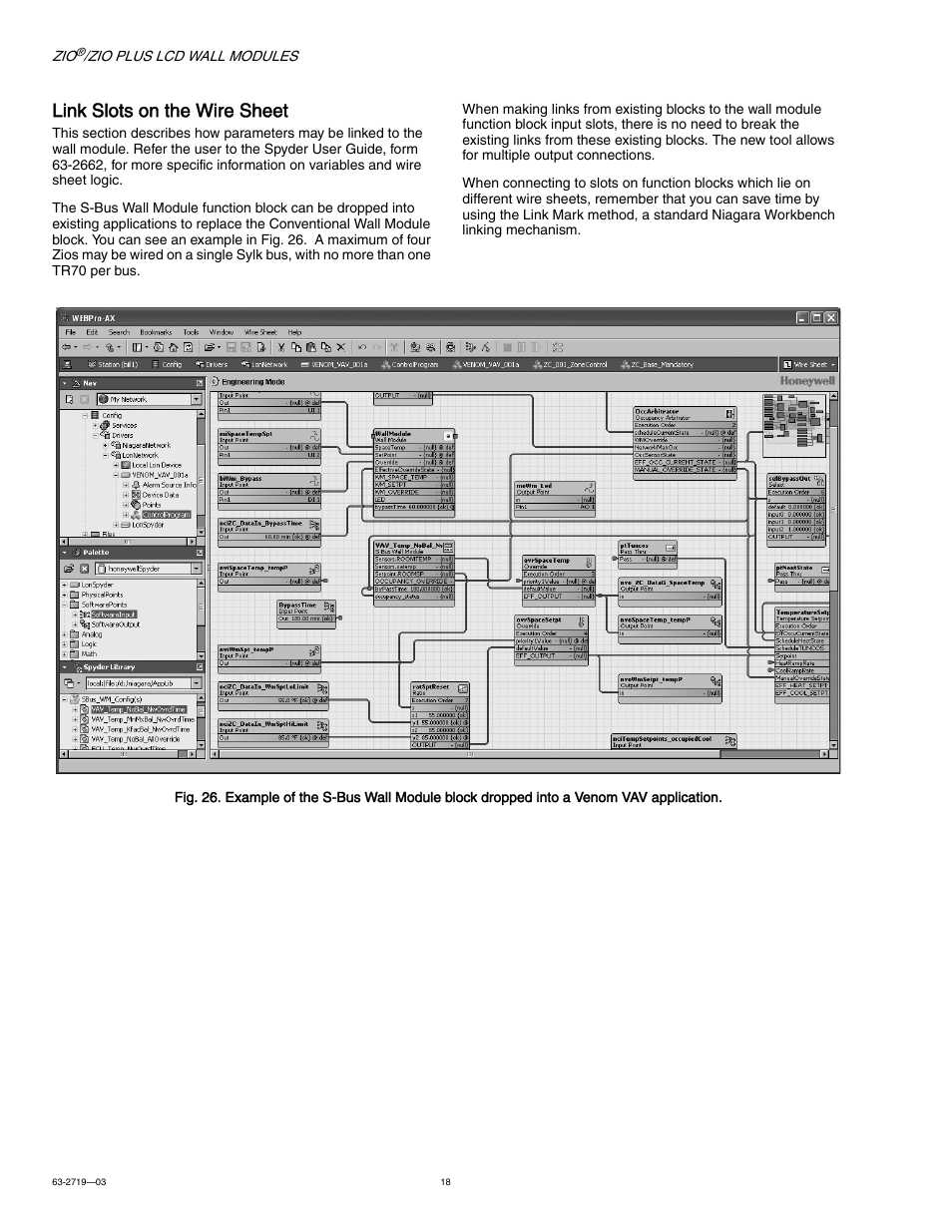 Link slots on the wire sheet | Honeywell ZIO TR71-H User Manual | Page 18 / 24