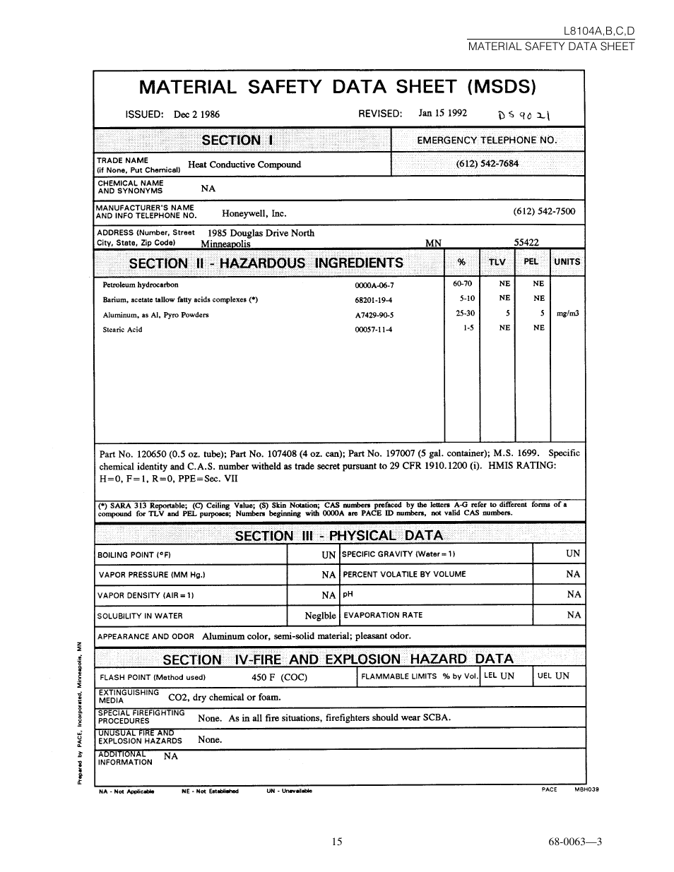 Honeywell L8104B User Manual | Page 15 / 20