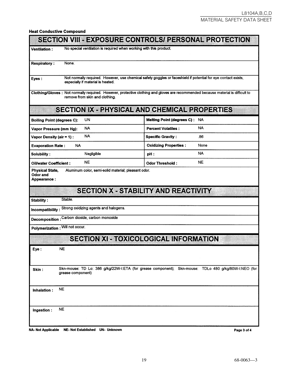 Honeywell L8104B User Manual | Page 19 / 20