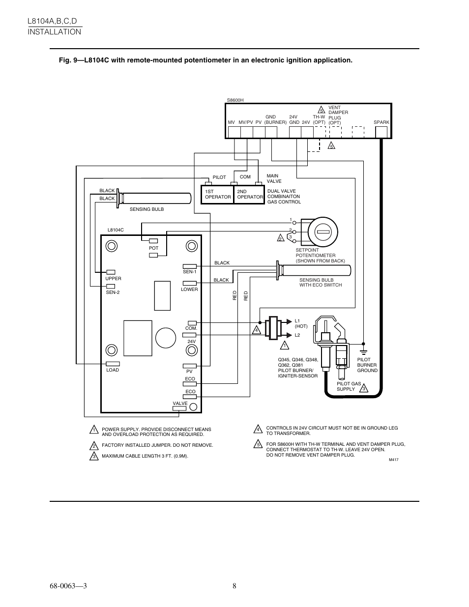 Honeywell L8104B User Manual | Page 8 / 20