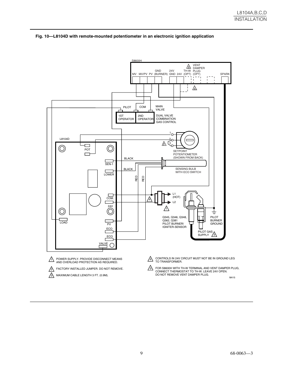 Honeywell L8104B User Manual | Page 9 / 20