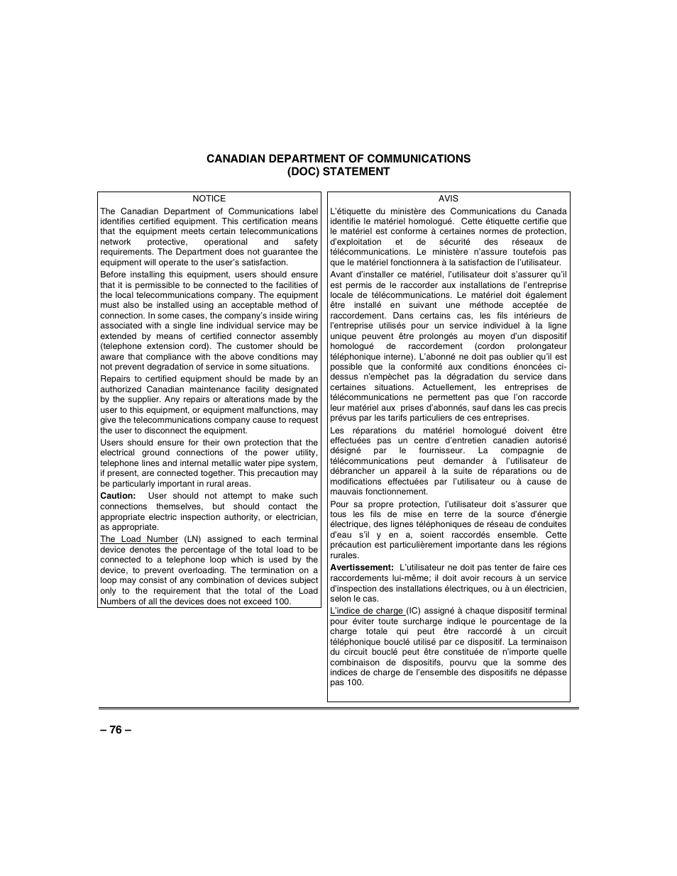 Honeywell VISTA-128BP User Manual | Page 76 / 80