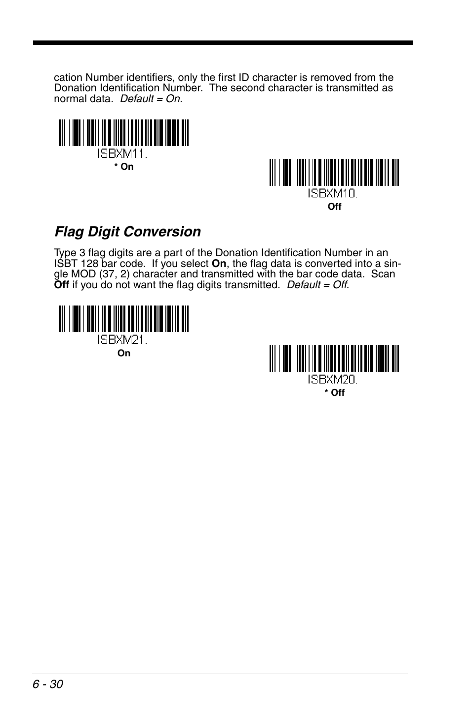 Flag digit conversion | Honeywell VOYAGER 1200G User Manual | Page 124 / 238