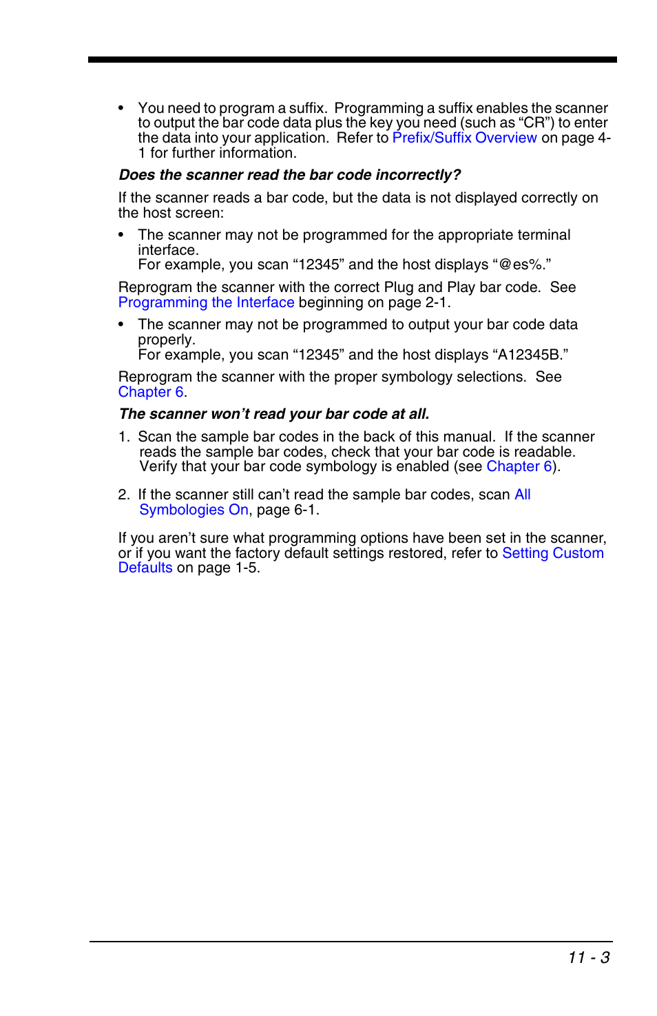 Honeywell VOYAGER 1200G User Manual | Page 219 / 238