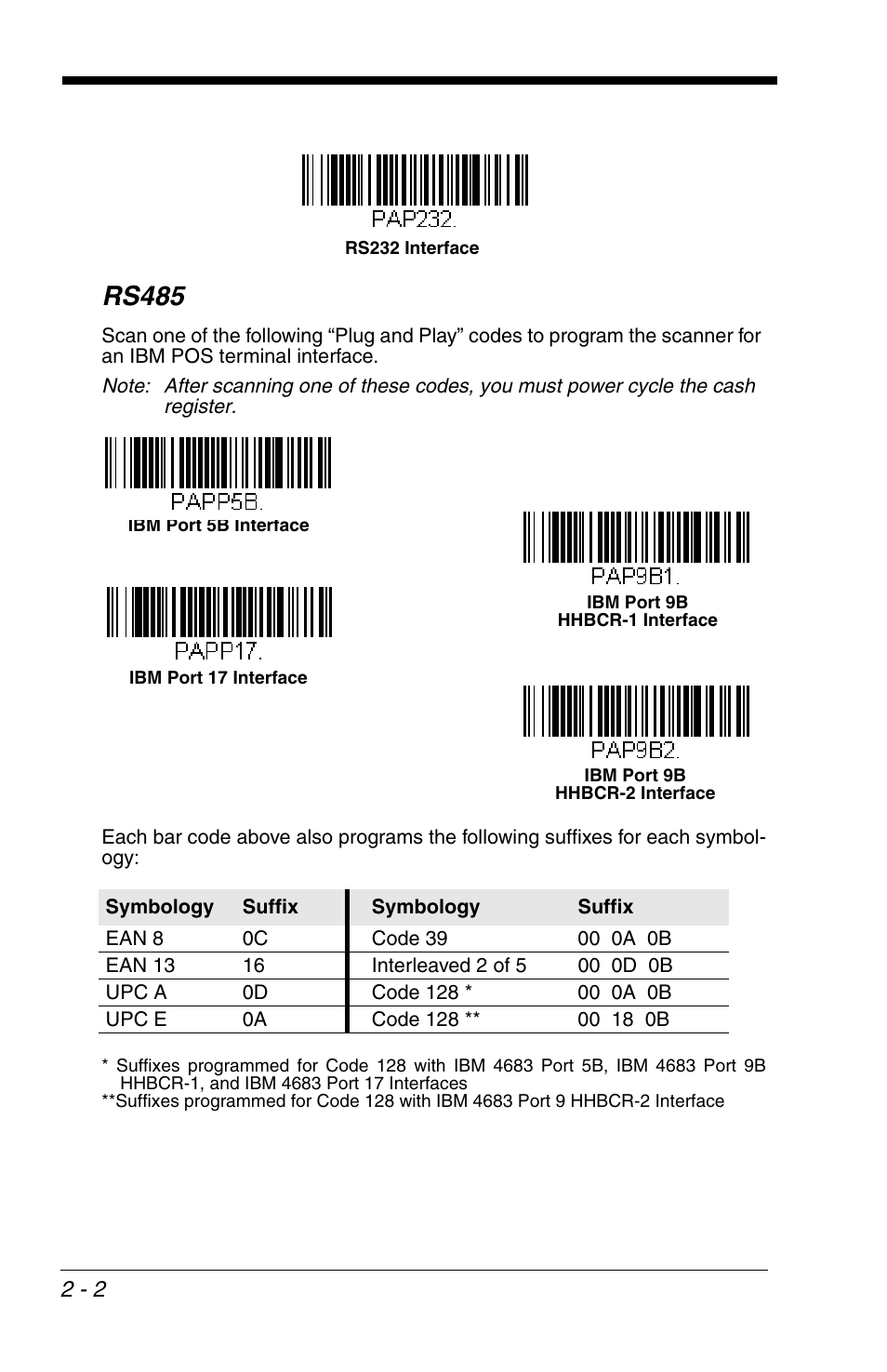 Rs485, Rs485 -2, R to | Honeywell VOYAGER 1200G User Manual | Page 24 / 238