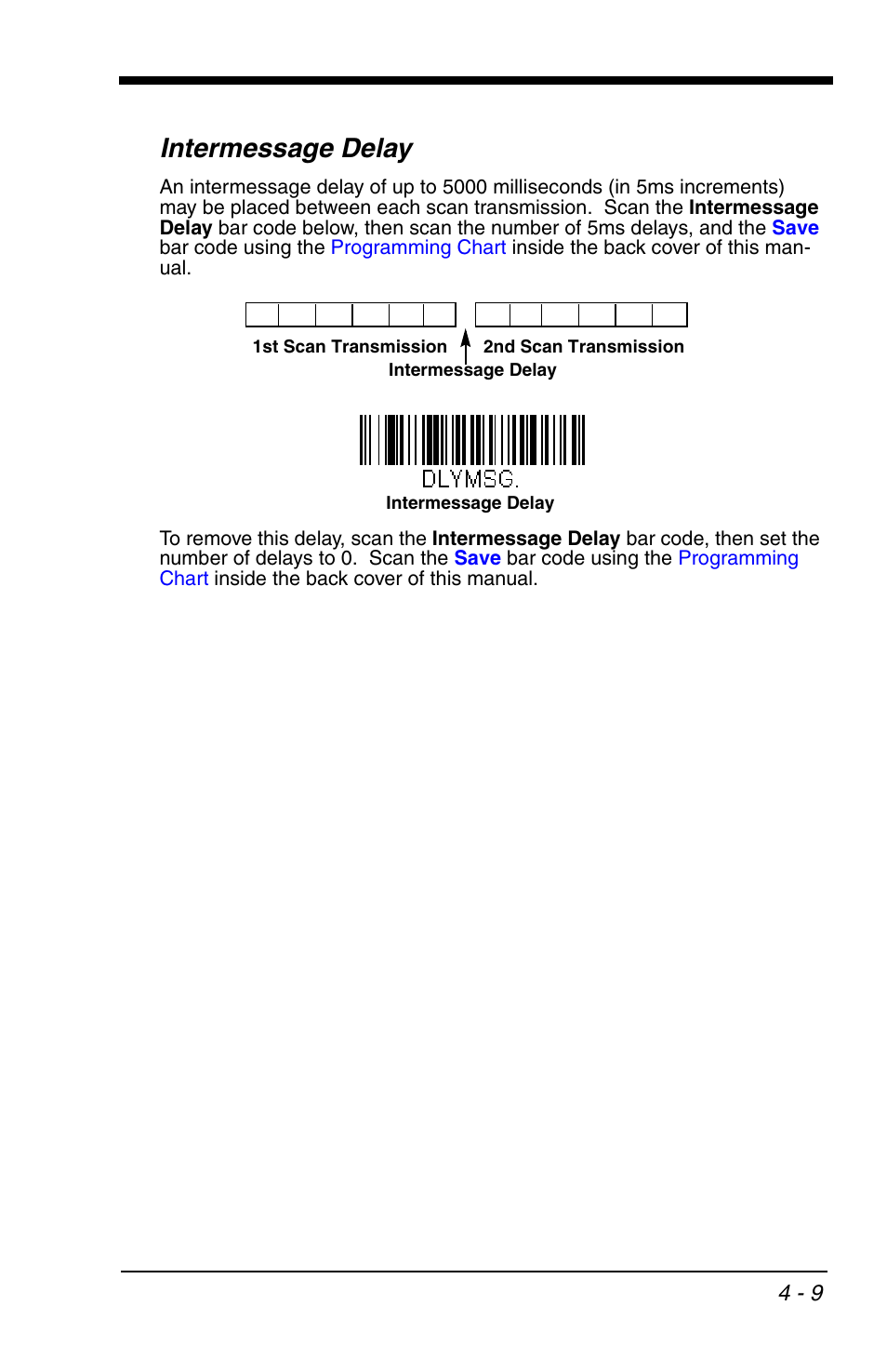 Intermessage delay, Intermessage delay -9 | Honeywell VOYAGER 1200G User Manual | Page 81 / 238