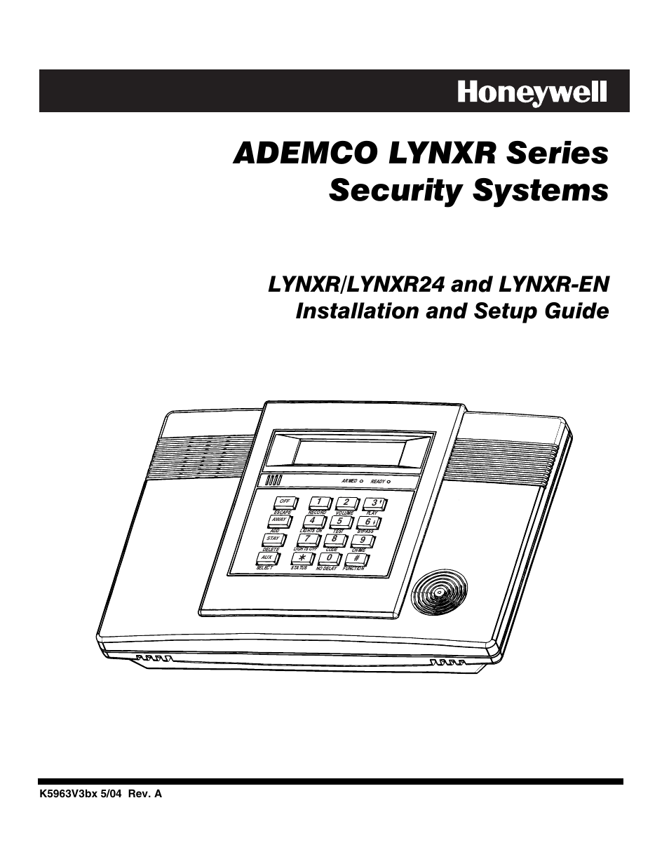 Honeywell ADEMCO LYNXR-EN User Manual | 72 pages