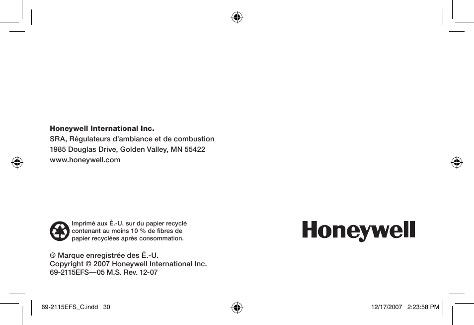 Honeywell RCWL35N User Manual | Page 32 / 48