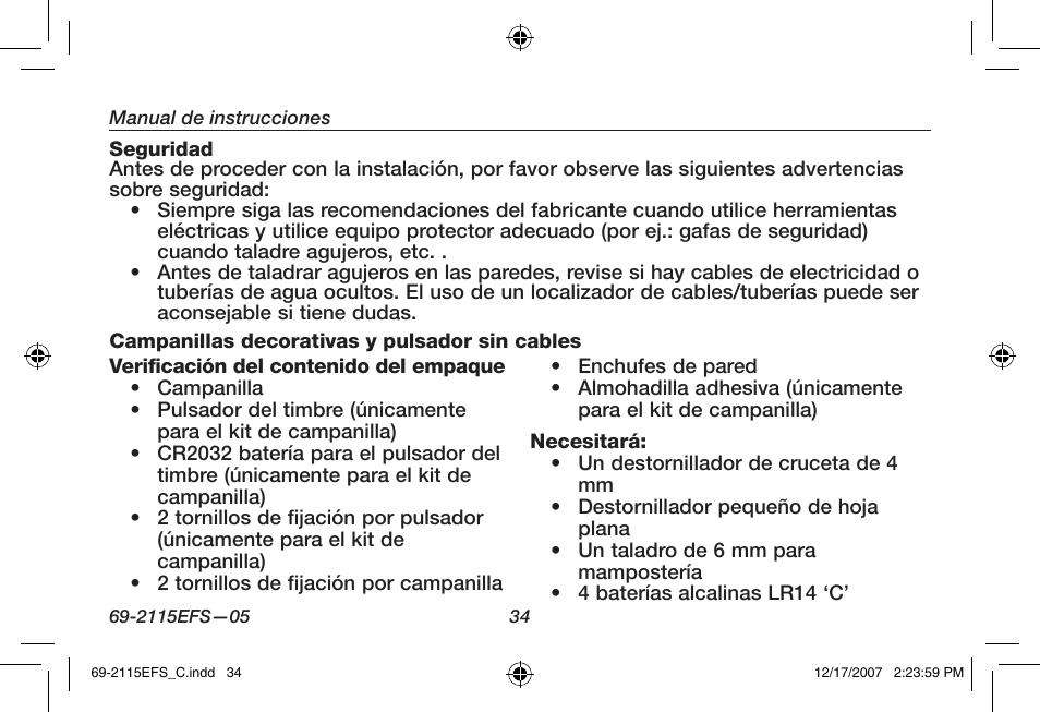 Honeywell RCWL35N User Manual | Page 36 / 48