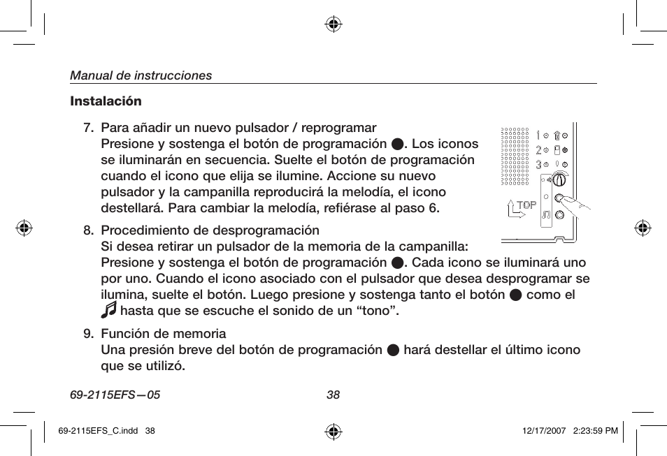 Honeywell RCWL35N User Manual | Page 40 / 48