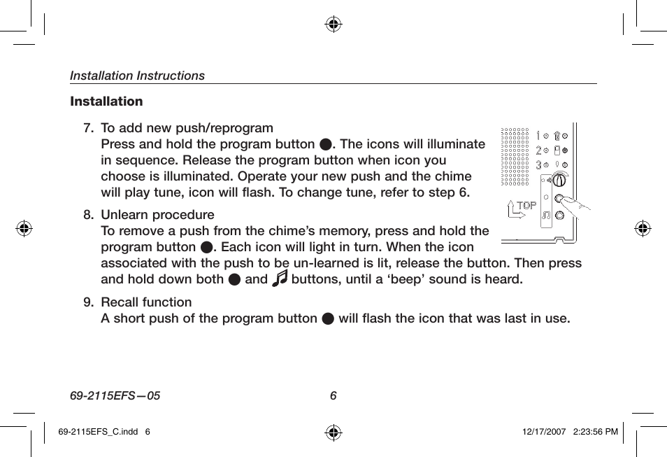 Honeywell RCWL35N User Manual | Page 8 / 48