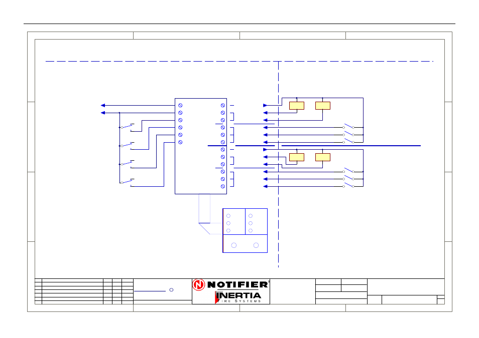 Dual fan connection diagram, Drg. no, Fan 1 | Adual fan (general) 2600-dual fan, Control | Honeywell NOTIFIER IFS-2600 User Manual | Page 67 / 80