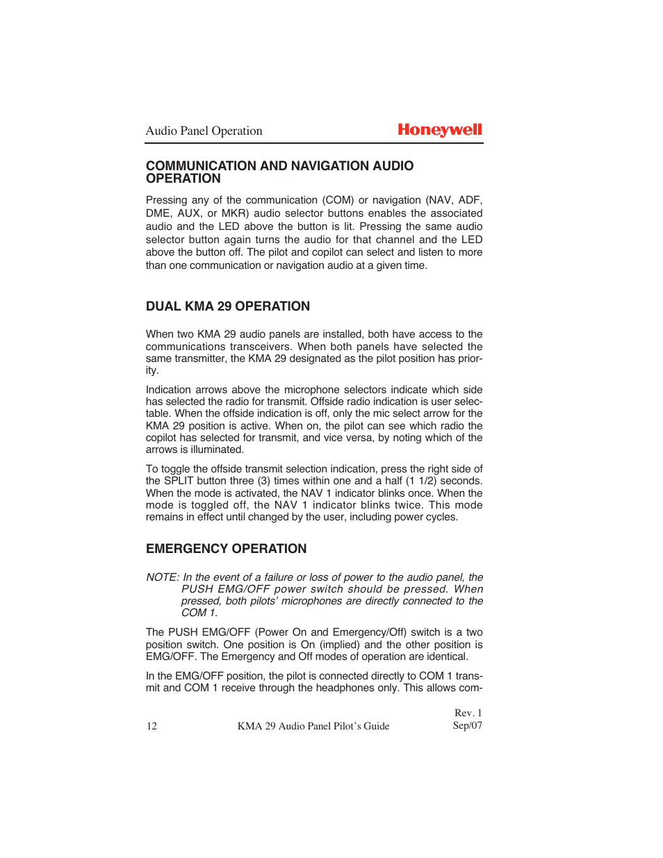 BendixKing KMA 29 User Manual | Page 18 / 26
