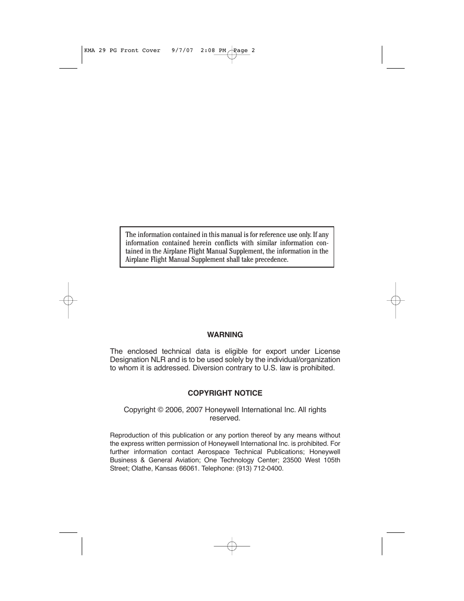BendixKing KMA 29 User Manual | Page 2 / 26