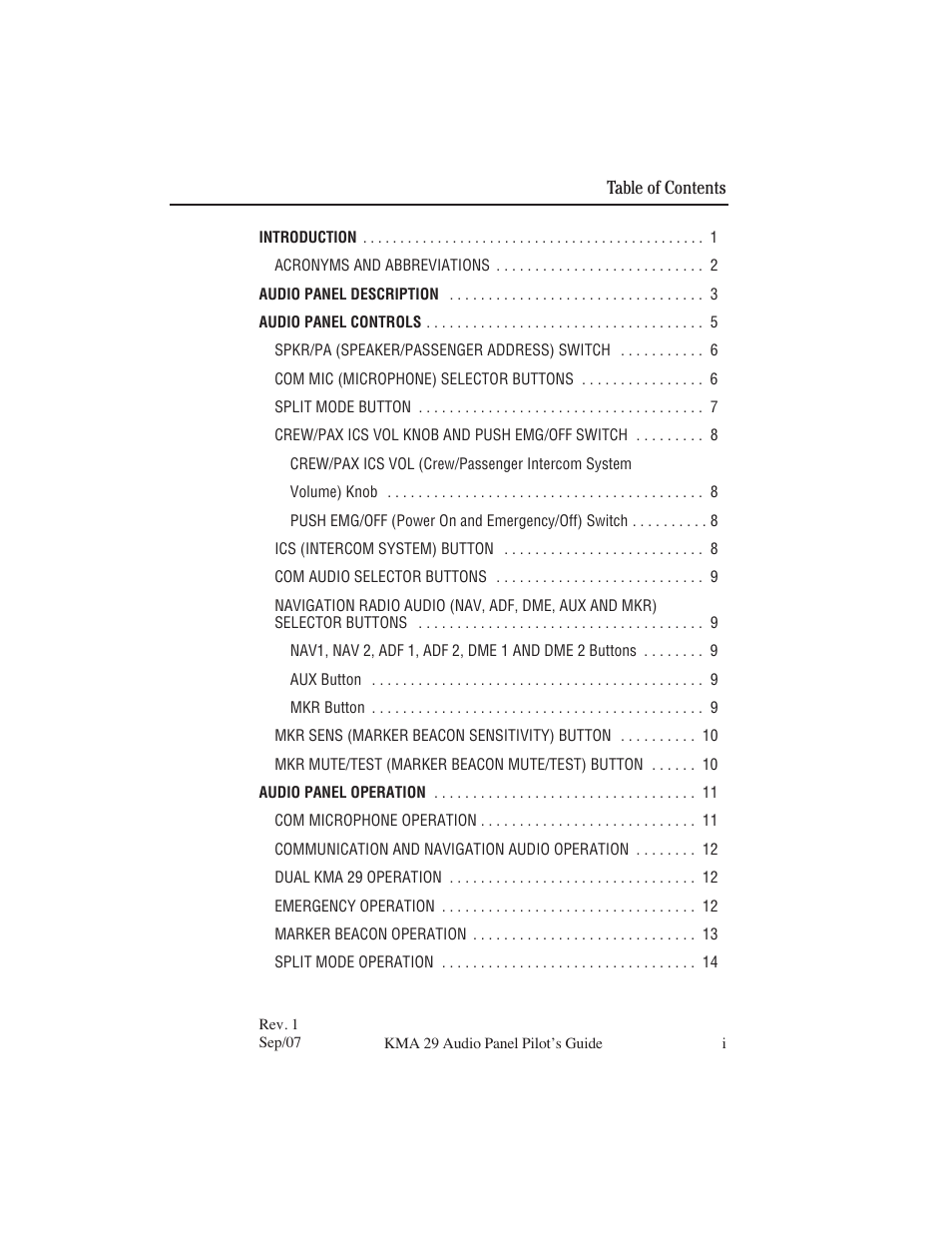 BendixKing KMA 29 User Manual | Page 5 / 26