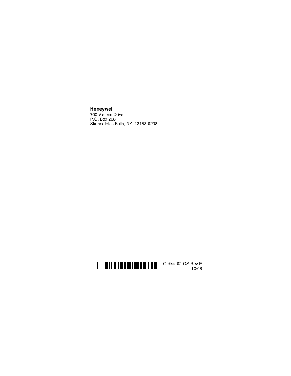 Honeywell 4820 User Manual | Page 22 / 22