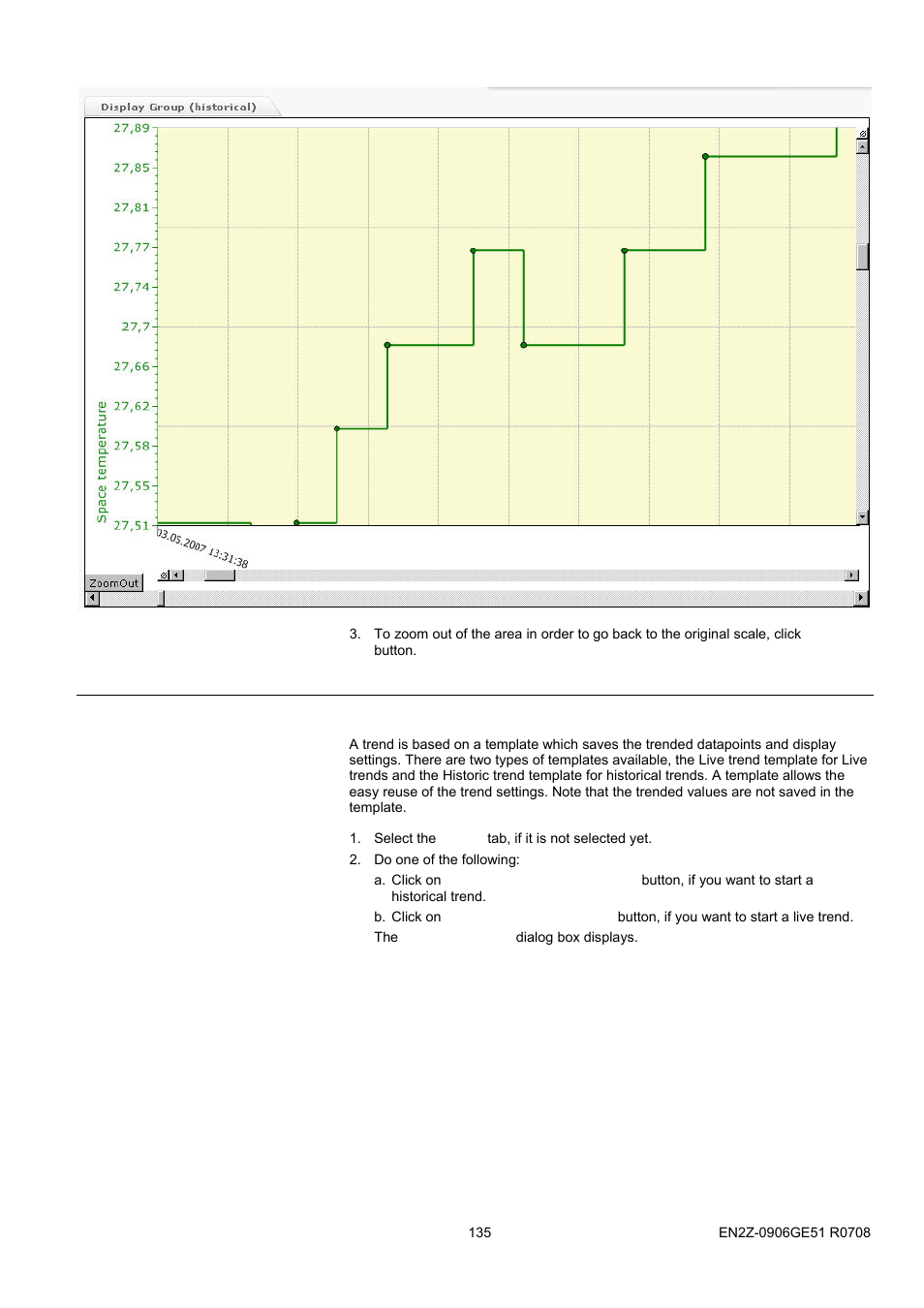 80bweekly schedules, Create new trend template | Honeywell EN2Z-0906GE51 R0708 User Manual | Page 135 / 160