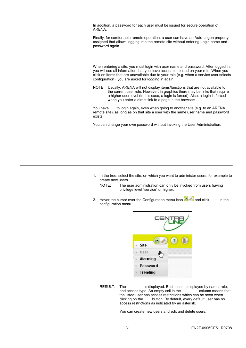 25binvoke user administration, Invoke user administration | Honeywell EN2Z-0906GE51 R0708 User Manual | Page 31 / 160