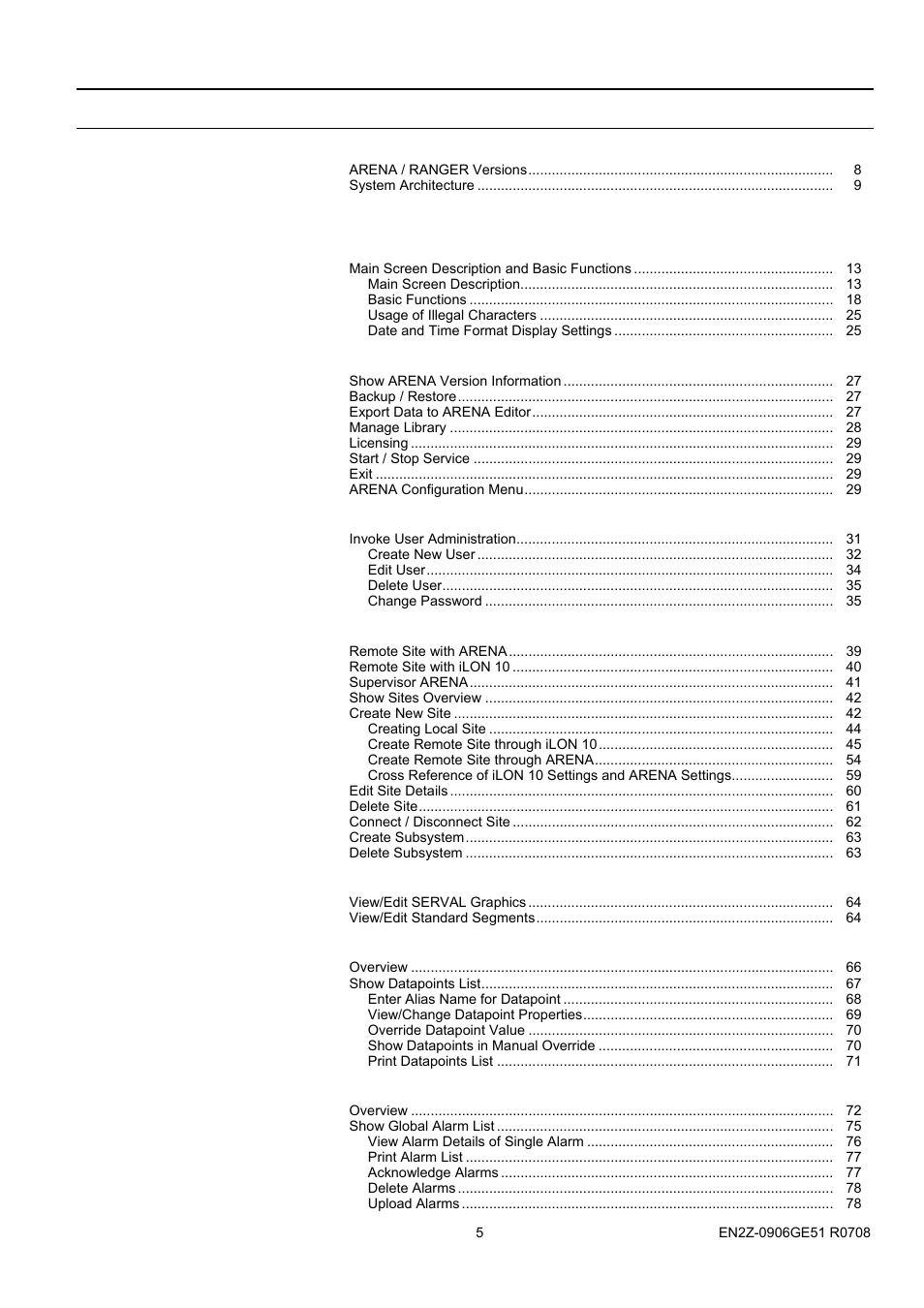 Honeywell EN2Z-0906GE51 R0708 User Manual | Page 5 / 160