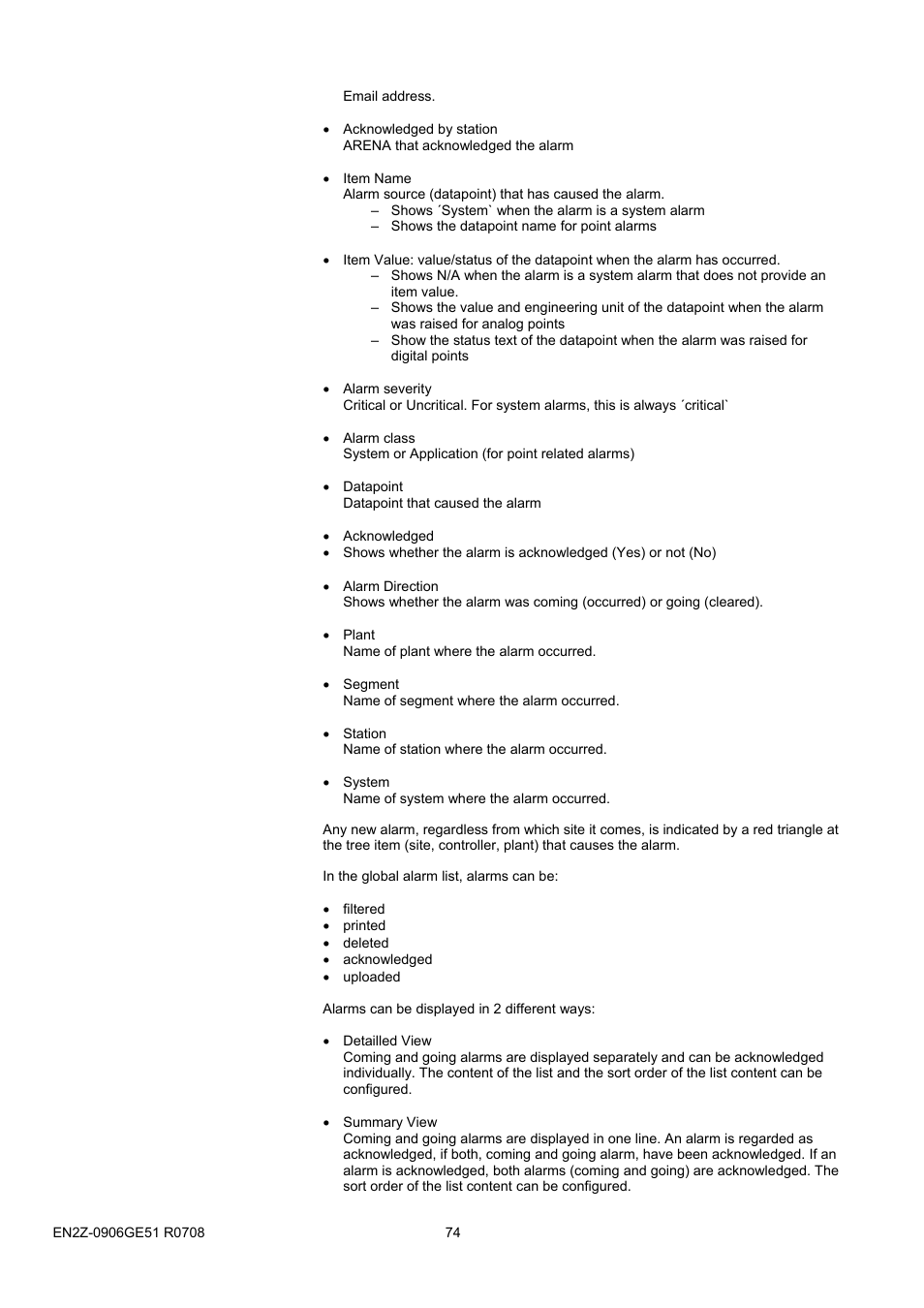 Honeywell EN2Z-0906GE51 R0708 User Manual | Page 74 / 160