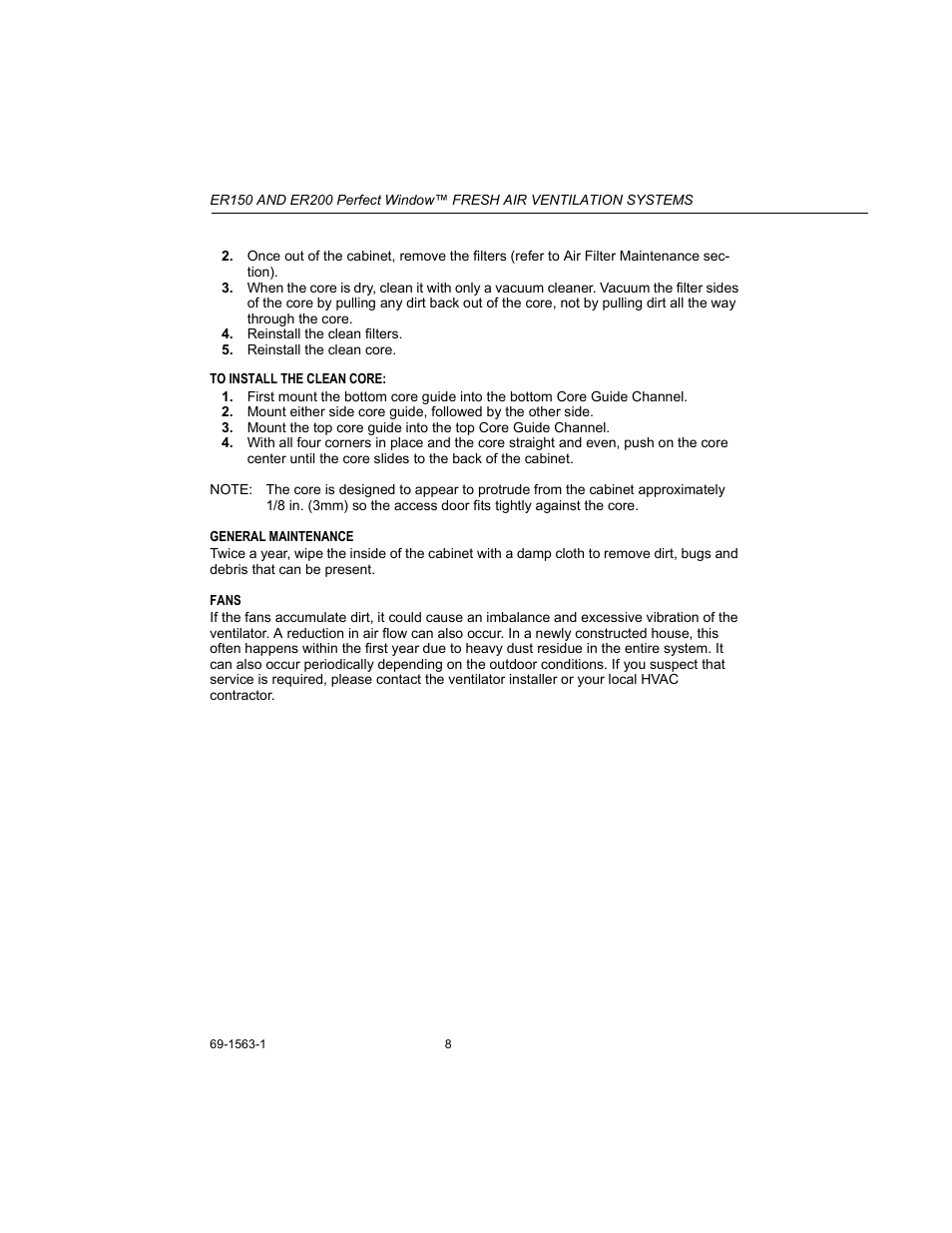 Honeywell PERFECT WINDOW ER150C User Manual | Page 8 / 12