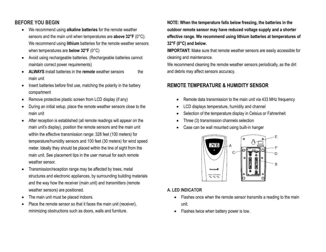 Honeywell TS815 User Manual | Page 3 / 23
