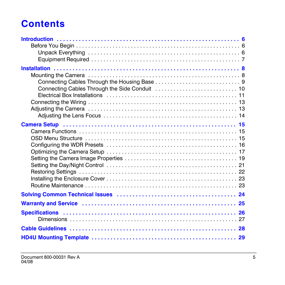 Honeywell HD4UX User Manual | Page 5 / 32