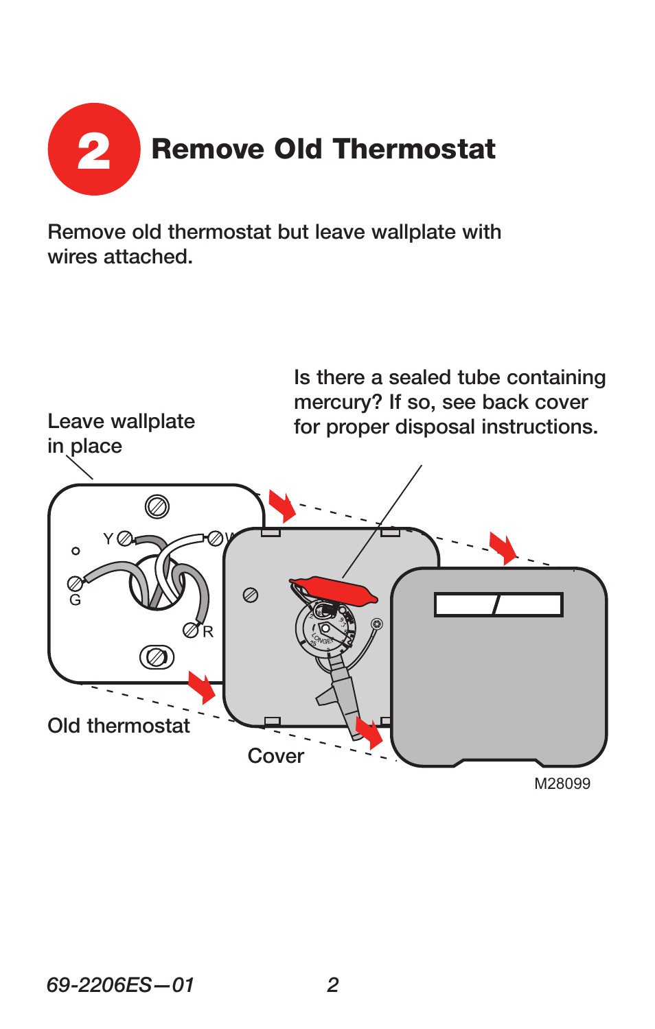 Remove old thermostat | Honeywell RTH7600 User Manual | Page 4 / 60