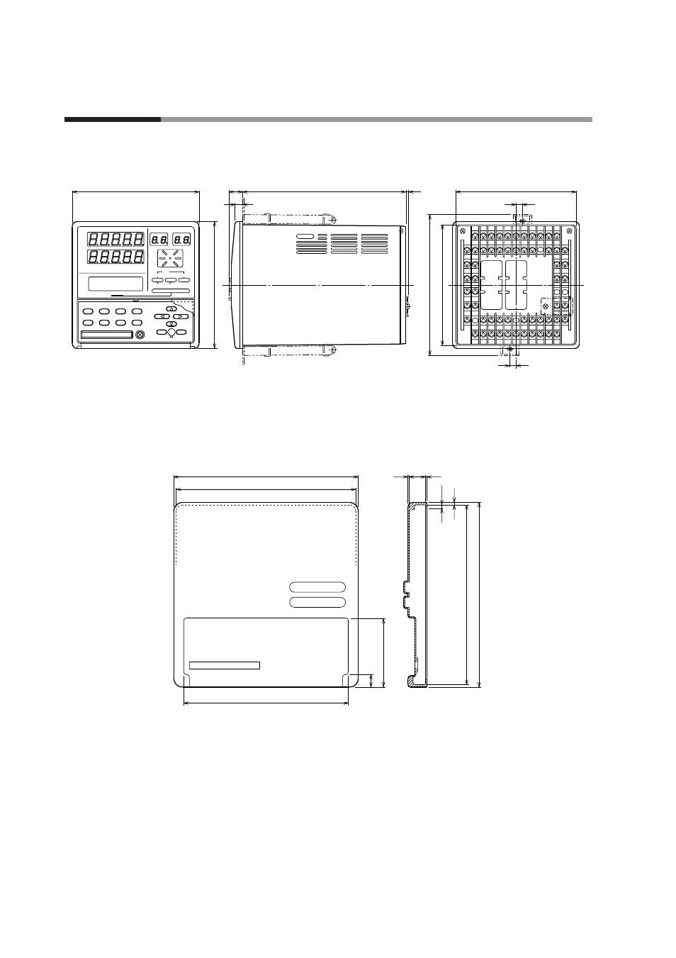 2 external dimensions, 11 - 2 external dimensions, Chapter 11. specifications | Unit : mm | Honeywell DCP552 Mark II User Manual | Page 190 / 247