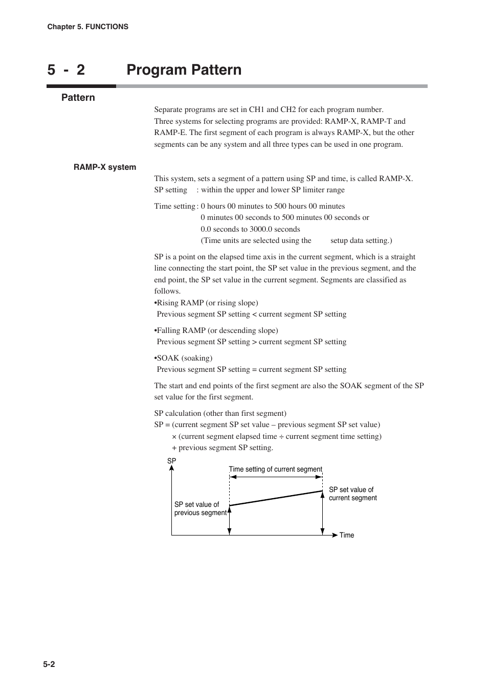 2 program pattern, 5 - 2 program pattern | Honeywell DCP552 Mark II User Manual | Page 48 / 247