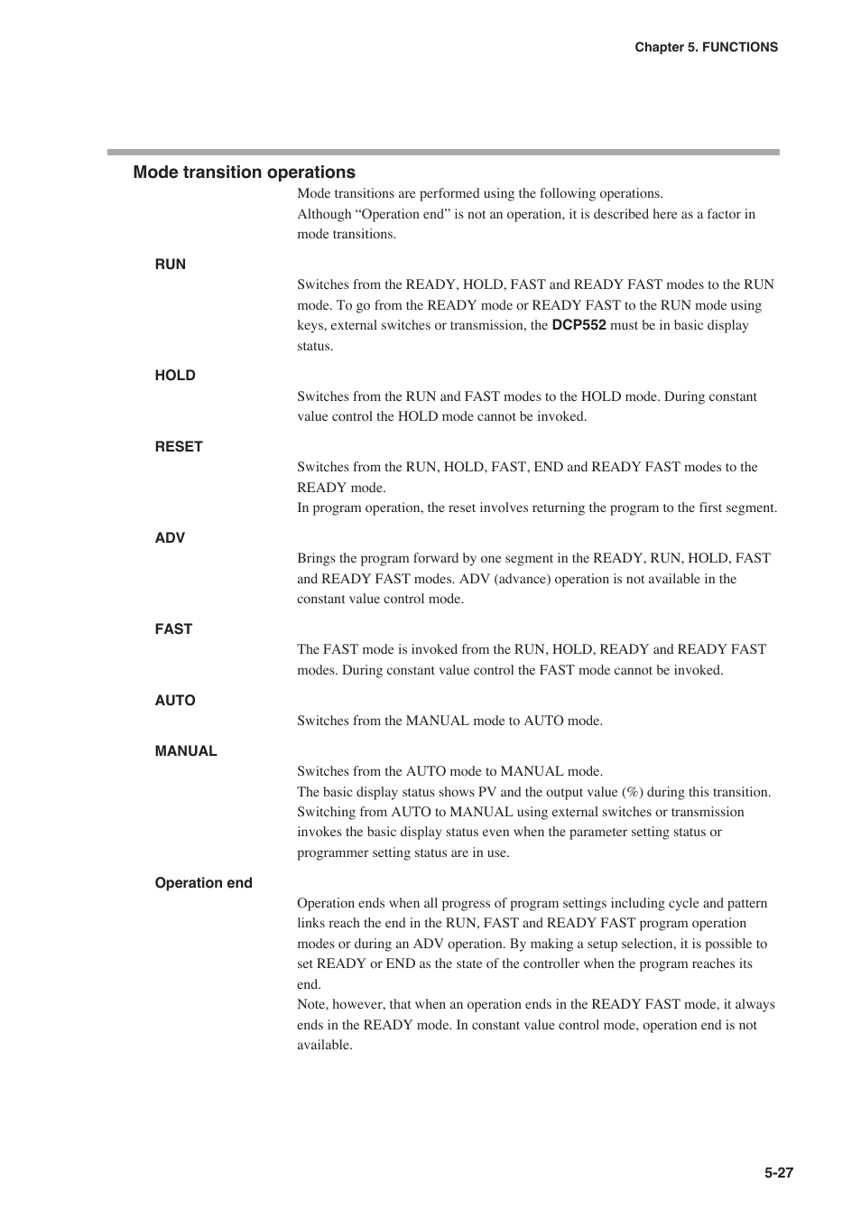 Honeywell DCP552 Mark II User Manual | Page 73 / 247