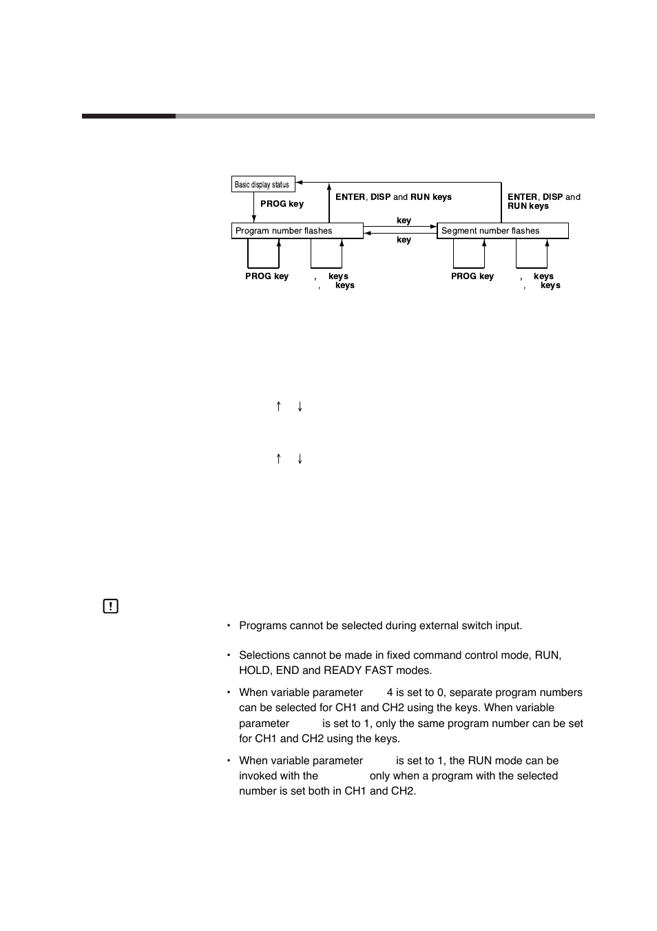 3 selecting programs, 6 - 3 selecting programs, Selecting program numbers | Handling precautions | Honeywell DCP552 Mark II User Manual | Page 93 / 247