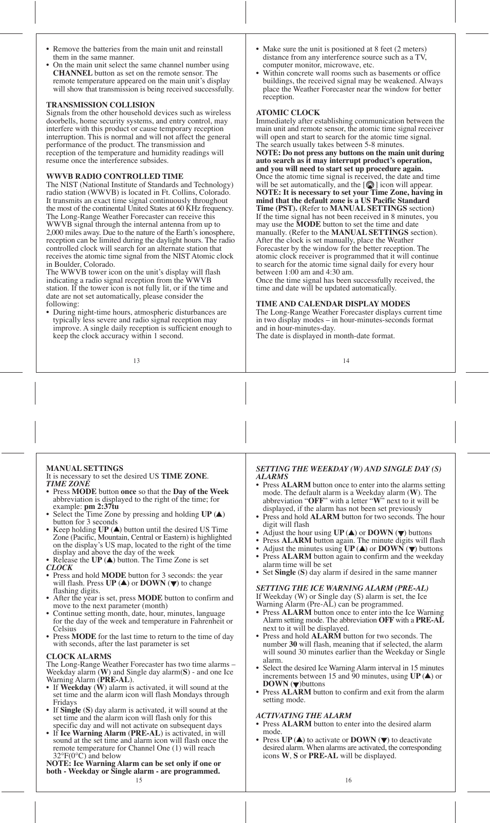Honeywell TE322ELW User Manual | Page 4 / 6