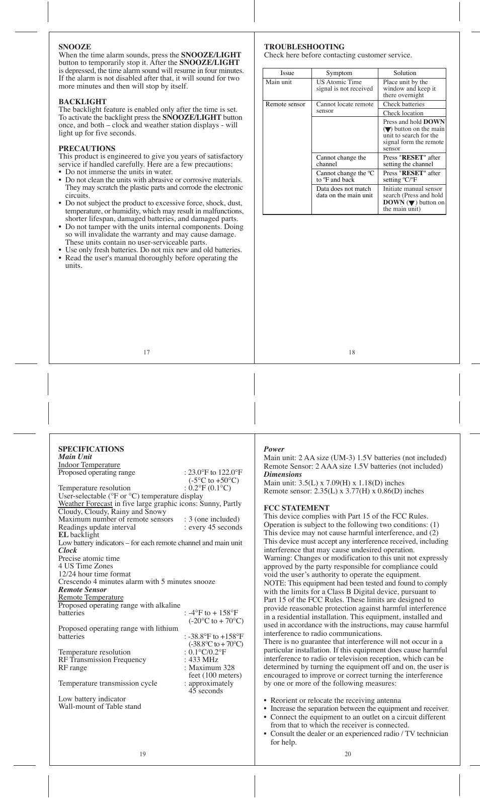 Honeywell TE322ELW User Manual | Page 5 / 6