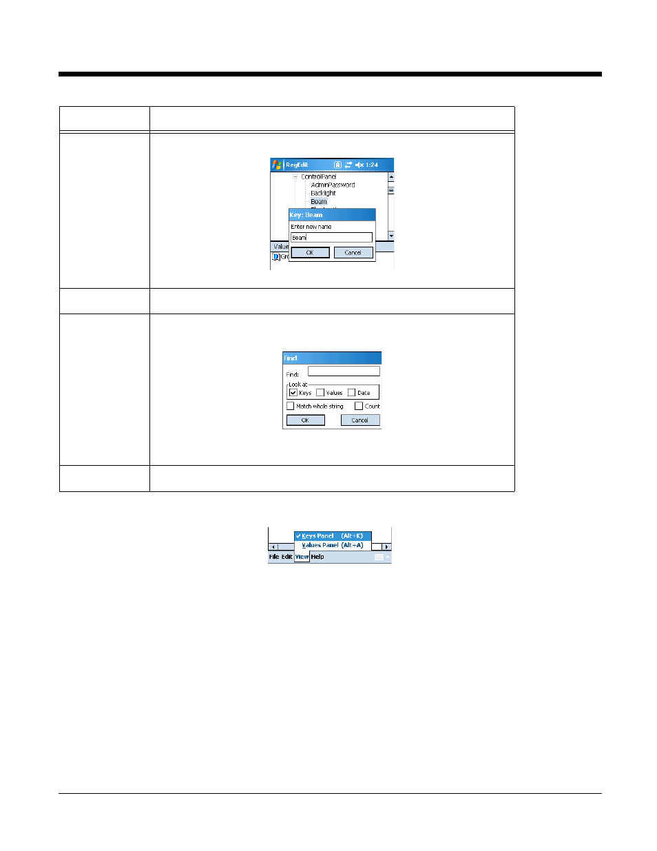 View menu, View menu -4 | Honeywell 9900 User Manual | Page 132 / 170