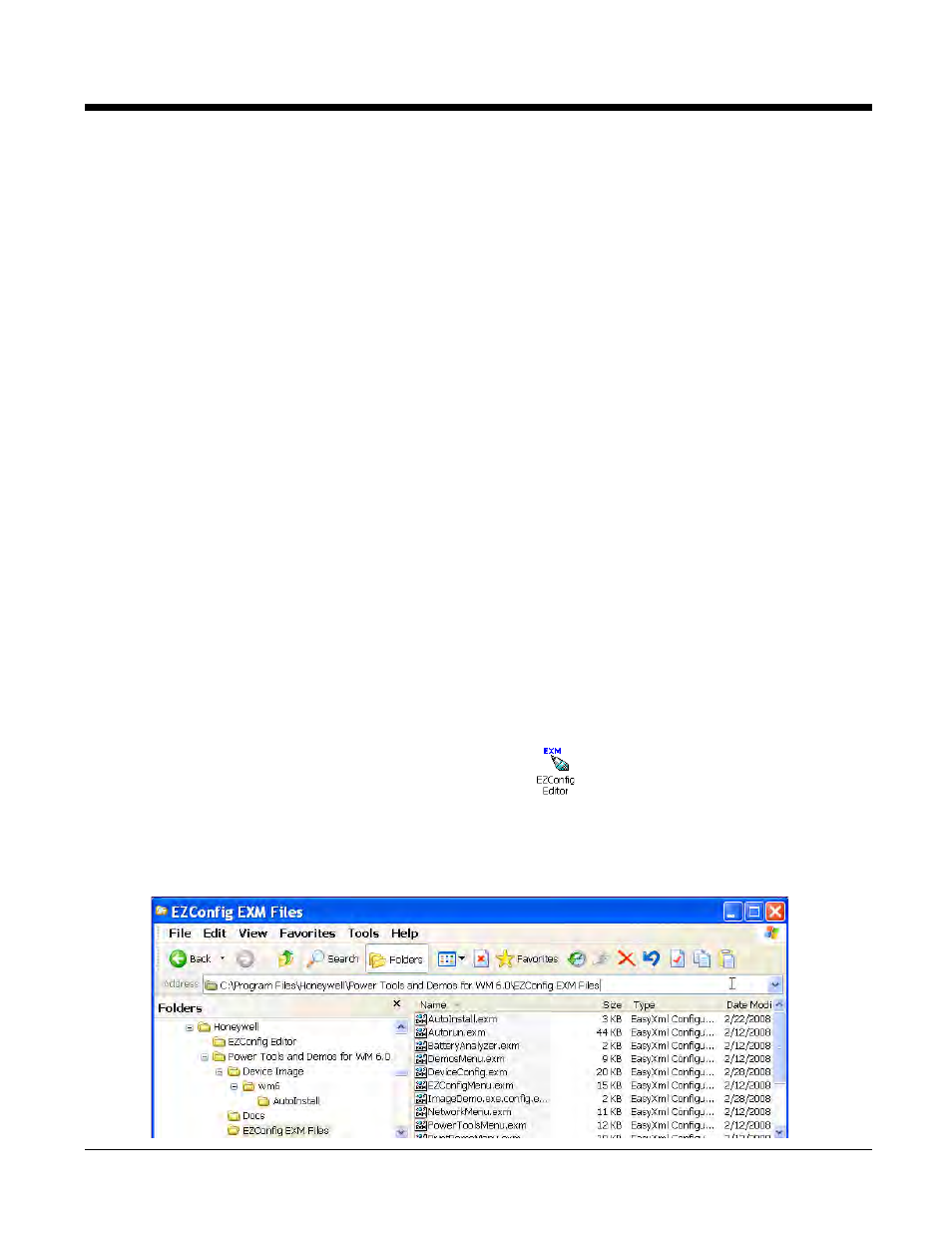 Ezconfig editor, Exm files, Types of configuration files | Installing ezconfig on the workstation, Sample exm files, Ezconfig editor -2, Or, see | Honeywell 9900 User Manual | Page 18 / 170