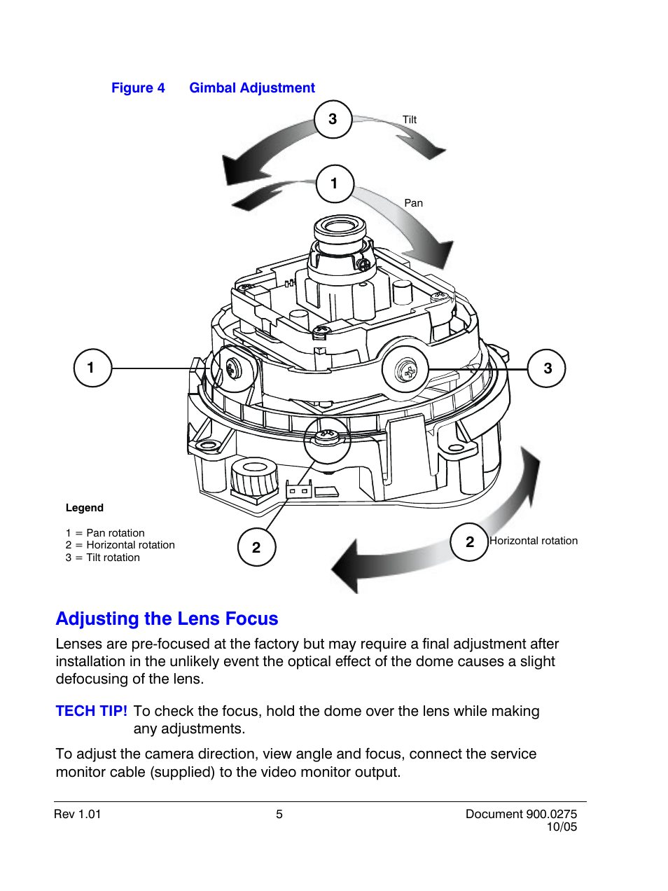 Adjusting the lens focus | Honeywell HD28D4HR6 User Manual | Page 10 / 20